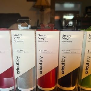 Cricut Joy Smart Vinyl Permanent Set of 5 Brand New